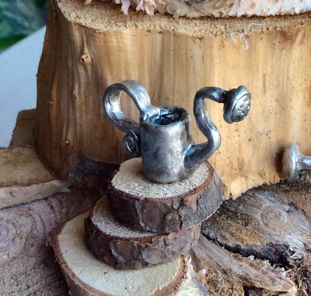 Fairy Watering Can, Each One of a Kind, Each Piece Hand Sculpted