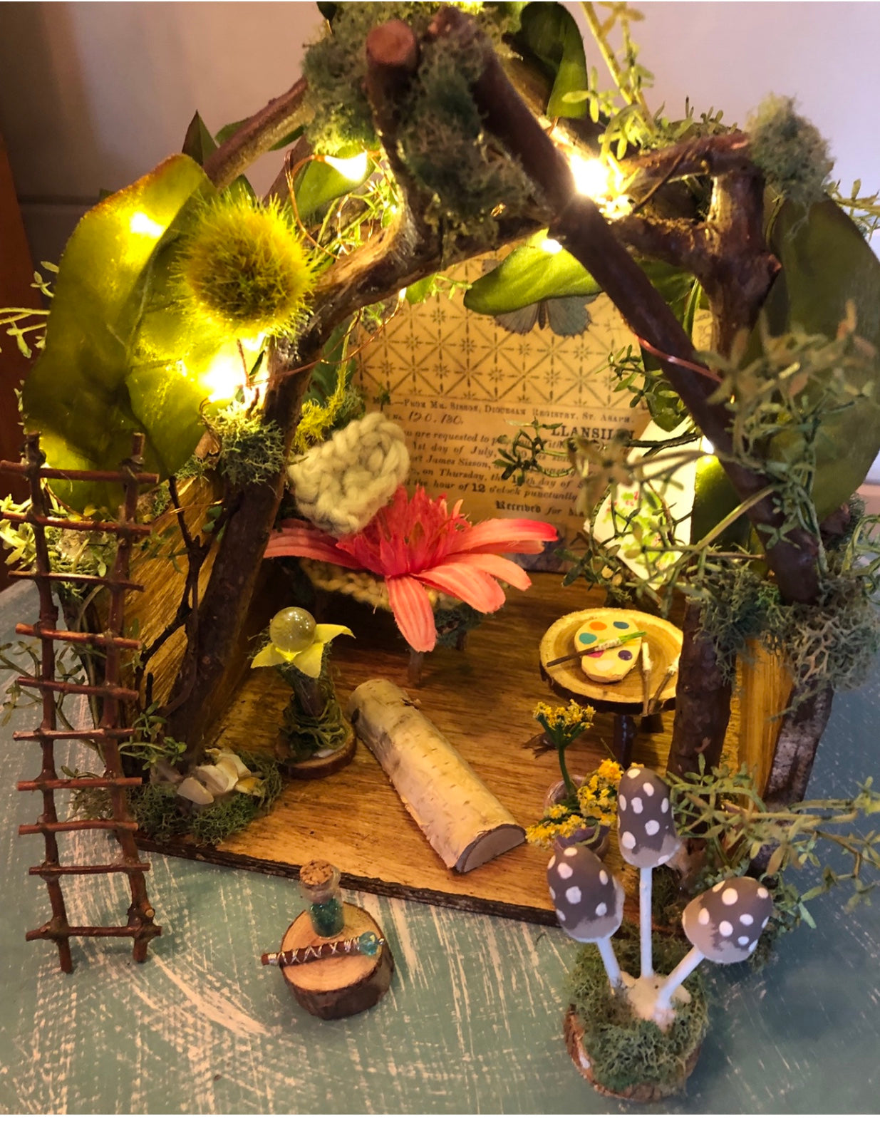 Fairy House and Accessories 10”L x 10”W x 14”H