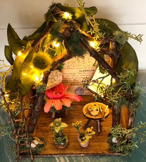 Fairy House and Accessories 10”L x 10”W x 14”H