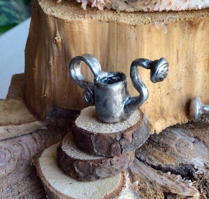 Fairy Watering Can, Each One of a Kind, Each Piece Hand Sculpted