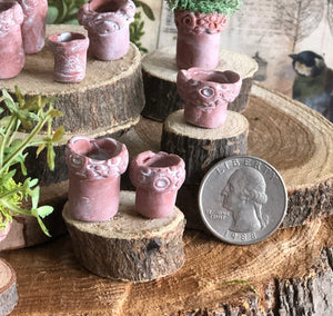 Mini Flower Pots by Olive, Six (6) Included