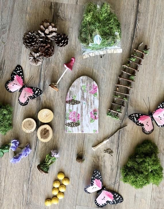 Fairy Garden Kit by Olive ~ Beautifully Wrapped~ Great for Gift Giving!