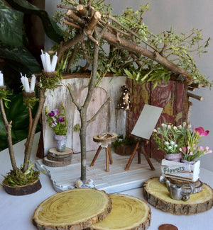 Fairy Art Studio with Accessories Size 8”L x 8”W x 12”H